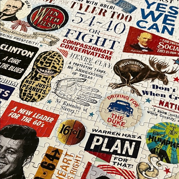 Presidential Campaign Slogans 1000 piece Puzzle complete - Picture 8 of 10
